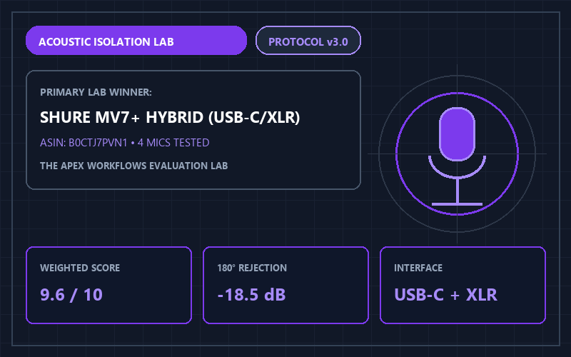 Top 4 Dynamic Microphones for Podcasting & Zoom (2026): Untreated Room Test