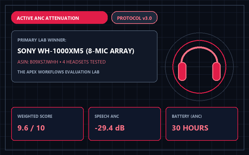 4 Best Noise-Cancelling Headphones for Deep Work (2026): Office Chatter & Call Test